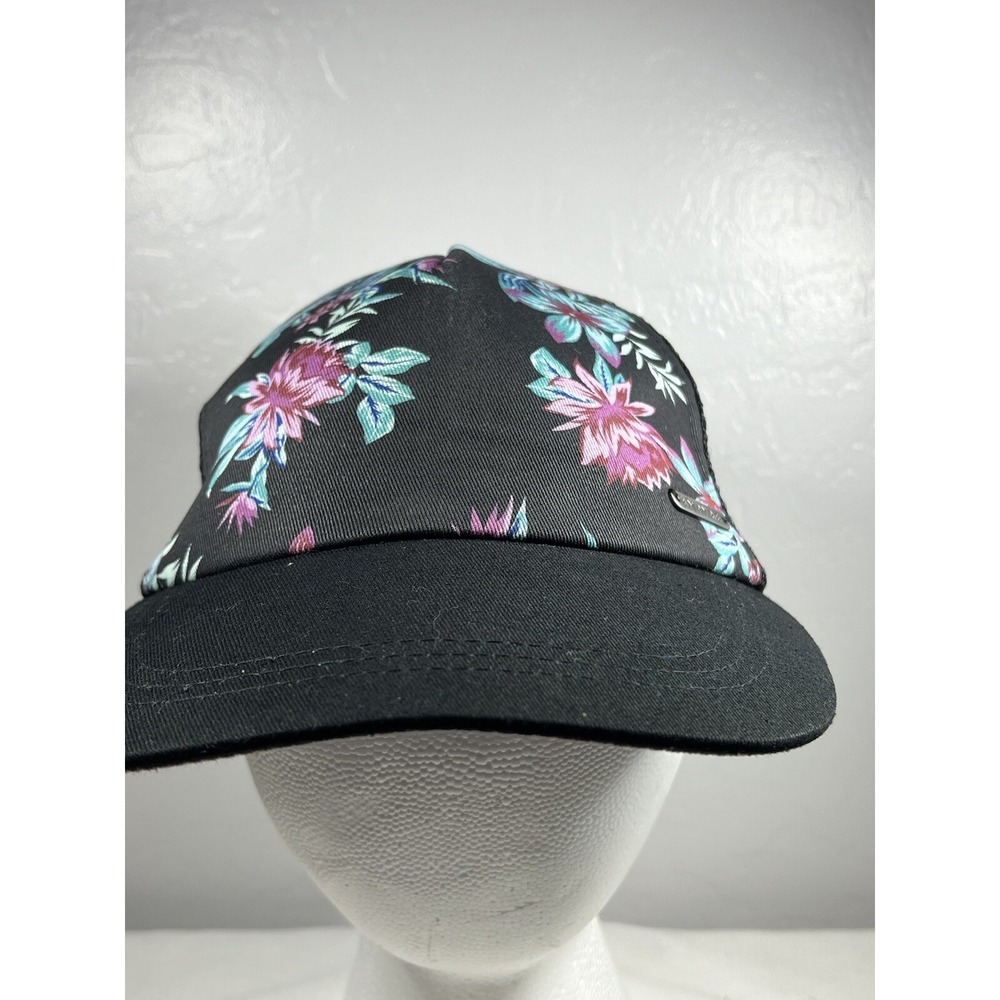 Empyre Surplus Co. Hat Cap Snap Back Skate Mesh Trucker Floral Black - Picture 10 of 10